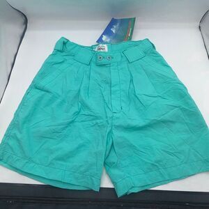 TARPONWEAR BY SIMMS Vintage Turquoise Fishing Paradise Shorts-26 NWT!